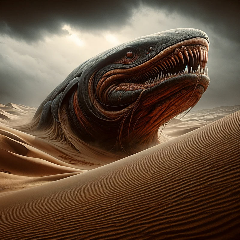 Der Morghul-Sandhai: Natur in ihrer grausamsten Form. Ein Geschöpf, das im Sand lebt, atmet und jagt.