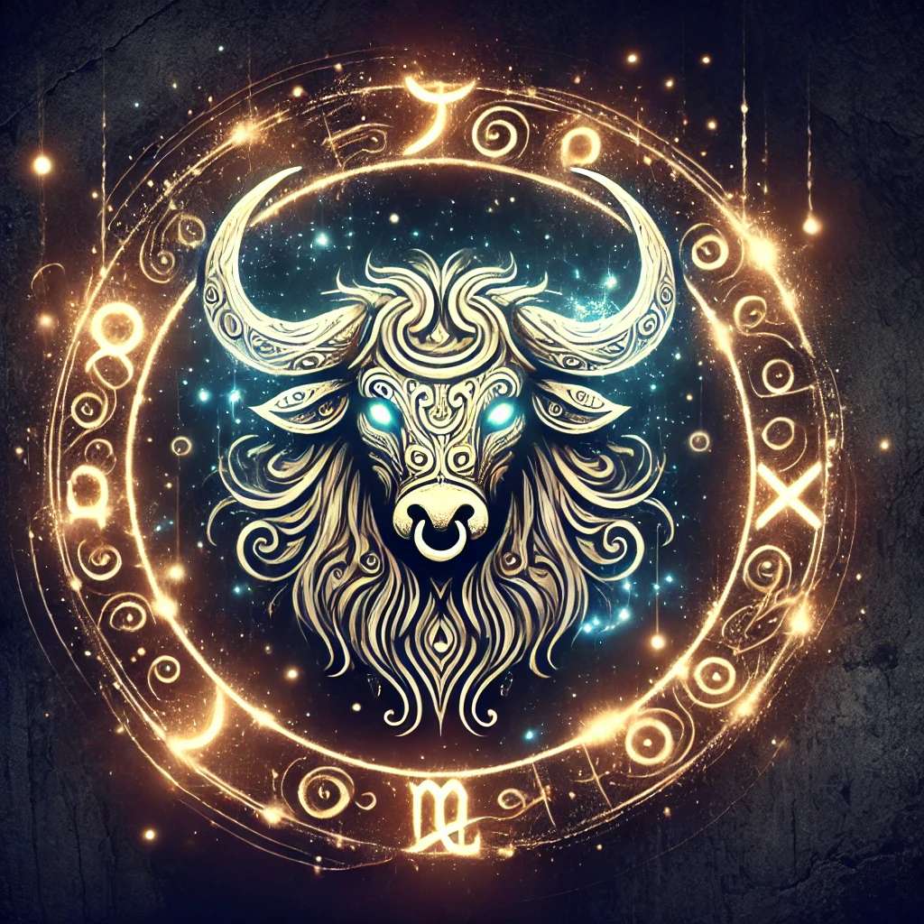 Terradon - goldener Auerochse. Das Sternzeichen der Stärke. Entspricht im irdischen Horoskop dem Sternzeichen Stier.
