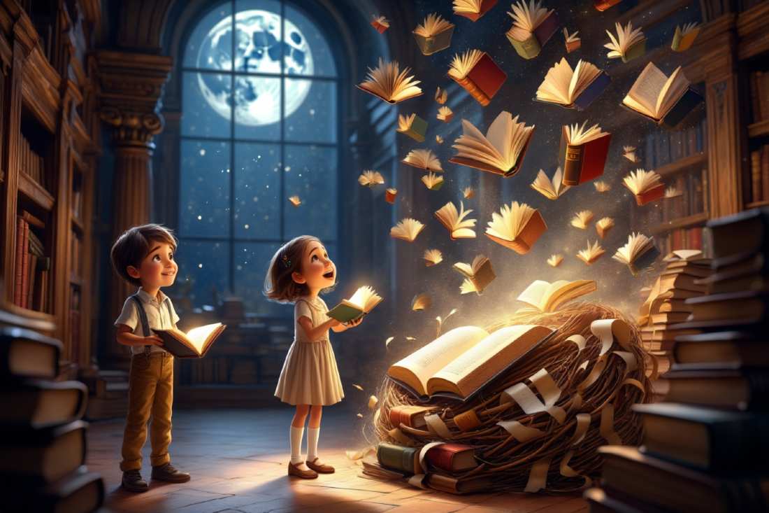 Der Bücherschwarm von Windfink - Fantasy für Kinder