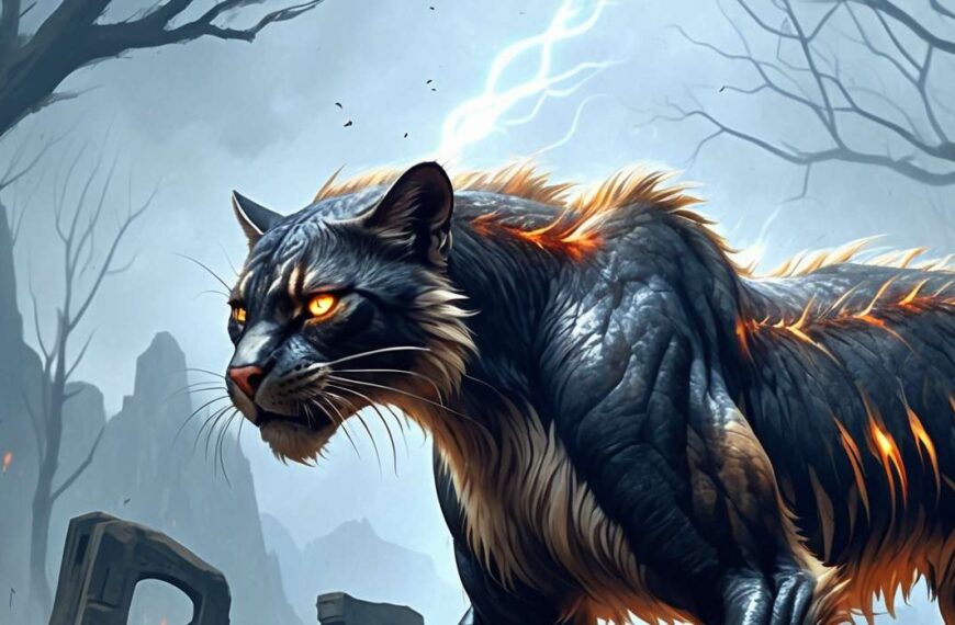 Glutstreifenkatze: Gefürchtete Jägerin der Flammenwüste