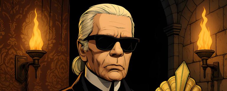 Karl Lagerfeld lebt nun in einem samtene Zwischenreich. Und kritisiert heftigst den Rüstungskitsch.