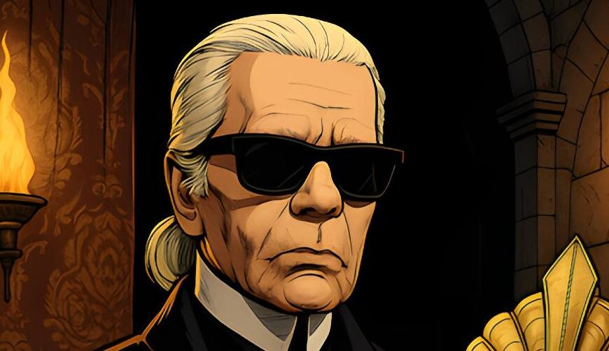 Karl Lagerfeld lebt nun in einem samtene Zwischenreich. Und kritisiert heftigst den Rüstungskitsch.