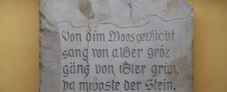 Die Spur der Mooslinge (Folge 1): Ausstellungsstück Inv. Nr. 12-571 – die Tafel von Hückeswagen