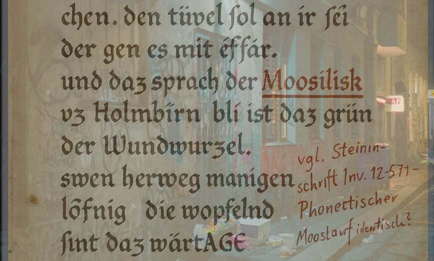 Die Spur der Mooslinge (Folge 3): Zwischen Moosilisk und Mittelhochdeutsch