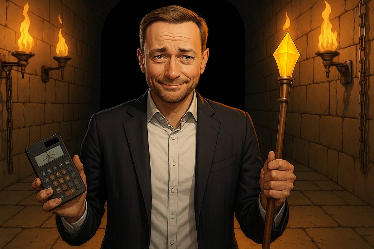 Auf dem Bild zu sehen: Christian Lindner - Er schreibt einen Brief aus einem Zwischenreich, das früher zu 90 % aus Talkshows bestand.