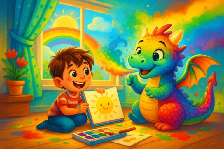 Der Drache, der Farben fraß