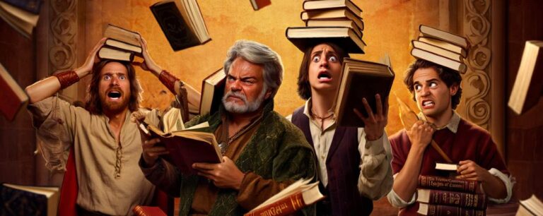 Im Bild: Viele Bücher. Diese Baldurs Gate Entwickler verdingen sich auch als Fantasy Autoren
