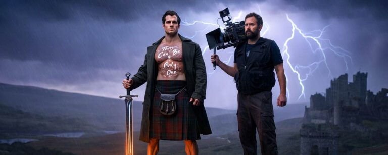 Highlander Neuverfilmung mit Henry Cavill - hier ein Bild von den Dreharbeiten in England