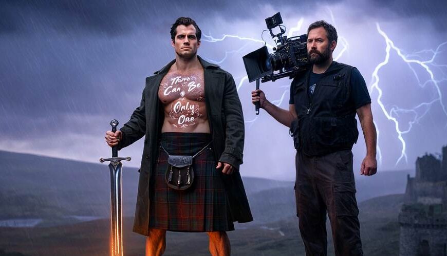 Highlander Neuverfilmung mit Henry Cavill - hier ein Bild von den Dreharbeiten in England