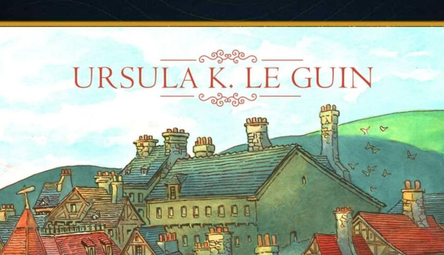 Cover des Hörbuchs „Ein Magier von Erdsee“ von Ursula K. Le Guin – zeigt eine stilisierte Inselwelt mit Meer, Segelboot und mystischer Farbgebung; klassisches Fantasy-Design mit ruhiger, mythischer Ausstrahlung