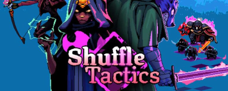 Pixel-Held Doberknight im Kampf gegen Goblins auf einer rasterbasierten Fantasy-Karte mit Glimmereffekt