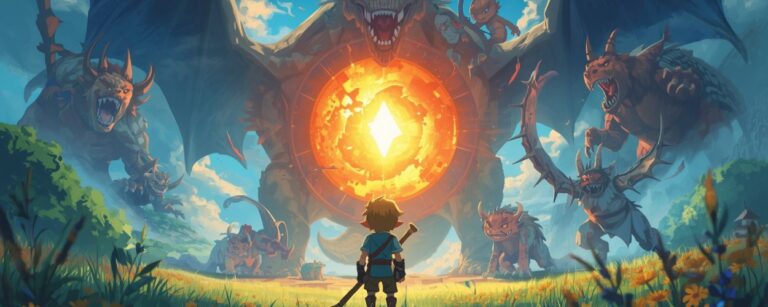 Ein Kind mit Holzstock stellt sich einer gigantischen Monsterhorde – Dorfbewohner auf Max-Level.