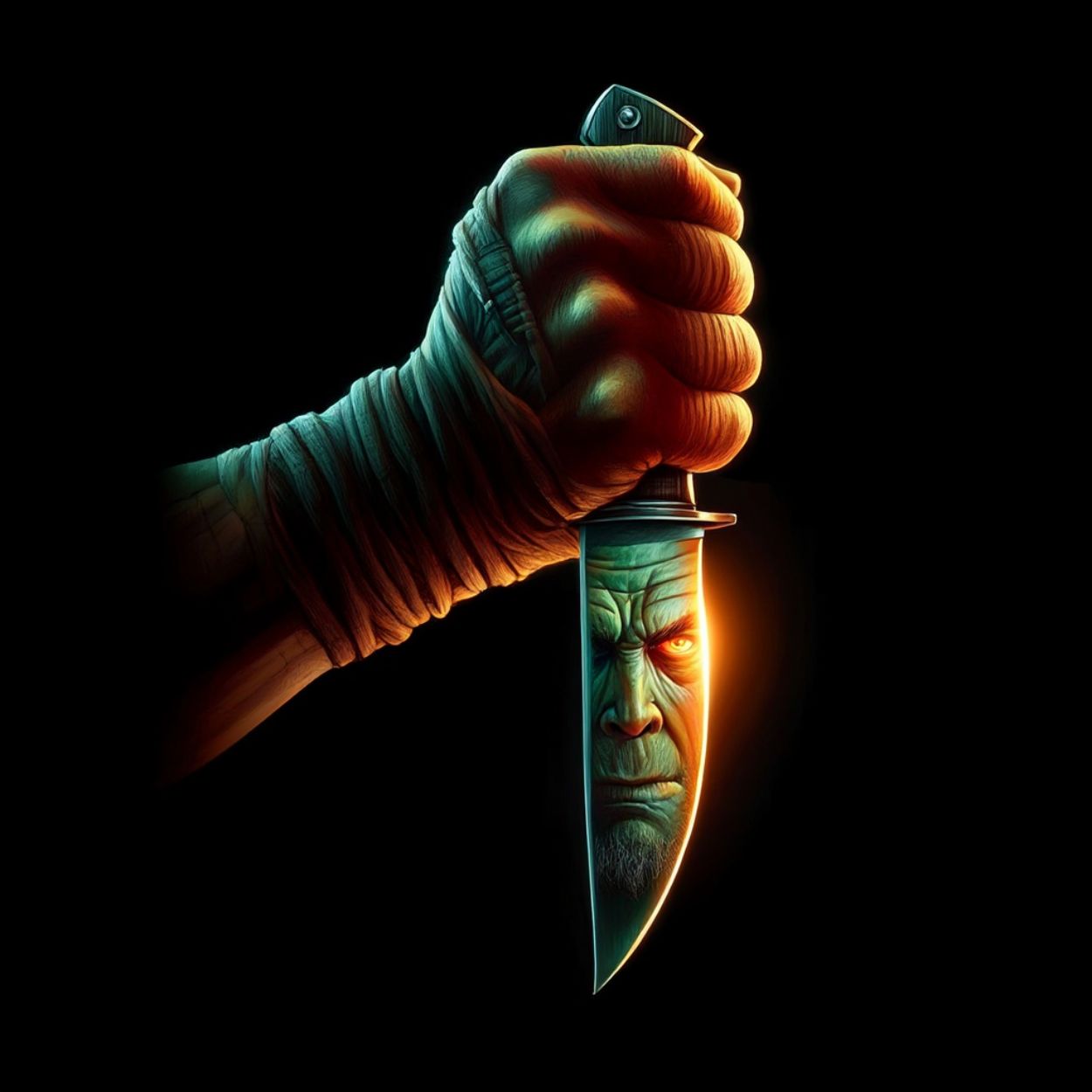 Ein gigantischer roter Drache erhebt sich über einer tobenden Konzertmenge, seine feurigen Flügel tragen leuchtende Notensymbole, während Blitze durch den Himmel zucken und Flammen die Bühne umhüllen.