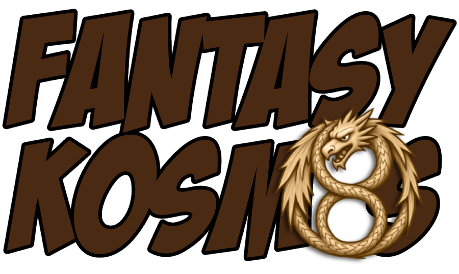 Mobiles Logo Fantasykosmos mit Drachen
