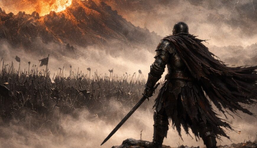 Der Herr der Ringe: Einsamer Krieger blickt hinein in das Krieg überzogene Mordor.