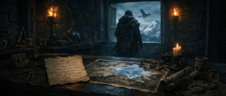 Jubiläumskunst zu Dragon’s Dogma 2 mit rätselhaftem Brief, Hinweis auf die nördliche Region „Organ“ und neuer Winterfigur.