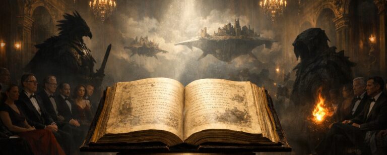 Lee Young-do und The Bird That Drinks Tears als episches Fantasymotiv in einer französischen Preiszeremonie.