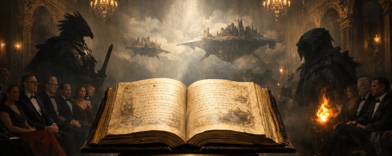 Lee Young-do und The Bird That Drinks Tears als episches Fantasymotiv in einer französischen Preiszeremonie.