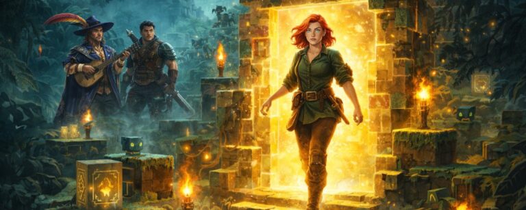 Minecraft 2: Eine rothaarige Heldin betritt als Alex eine magische Blockwelt zwischen Abenteuerfilm und Fantasy-Chaos.