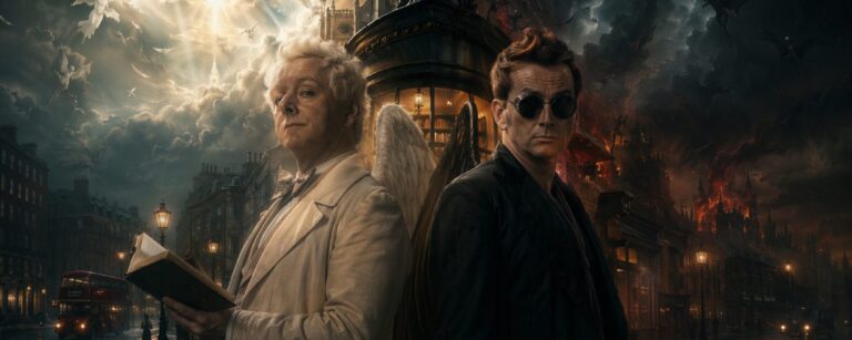 Der Trailer zum Good Omens Finale zeigt Engel Aziraphale und Dämon Crowley vor einer bedrohlichen Londoner Endzeitkulisse.