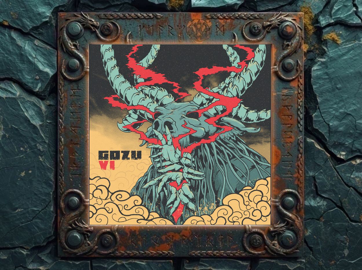 Albumcover von Hocico – Unseen Horror Scenes: Vor dunklem Hintergrund steht ein verstörender, halb skelettierter Oberkörper, dessen Schädel, Hals und Brustraum von Drähten, Dornen, Schläuchen und organischen Strängen durchwachsen sind. An der linken Schulter sitzt ein heller Falter, während seitlich dunkle, flügelartige Formen aus dem Körper ragen. Das Bild verbindet menschliche Überreste, Insektenanmutung und technische Verwucherung zu einer düsteren Vision von körperlichem und digitalem Verfall.