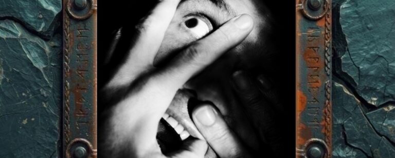 Albumcover von PIG – Hurt People Hurt: Schwarzweißes Nahbild eines verzerrten menschlichen Gesichts. Mehrere Hände ziehen oder halten das Gesicht auseinander, ein Auge ist weit geöffnet, der Mund steht halb offen. Das Bild wirkt klaustrophobisch, verstörend und stark kontrastiert.