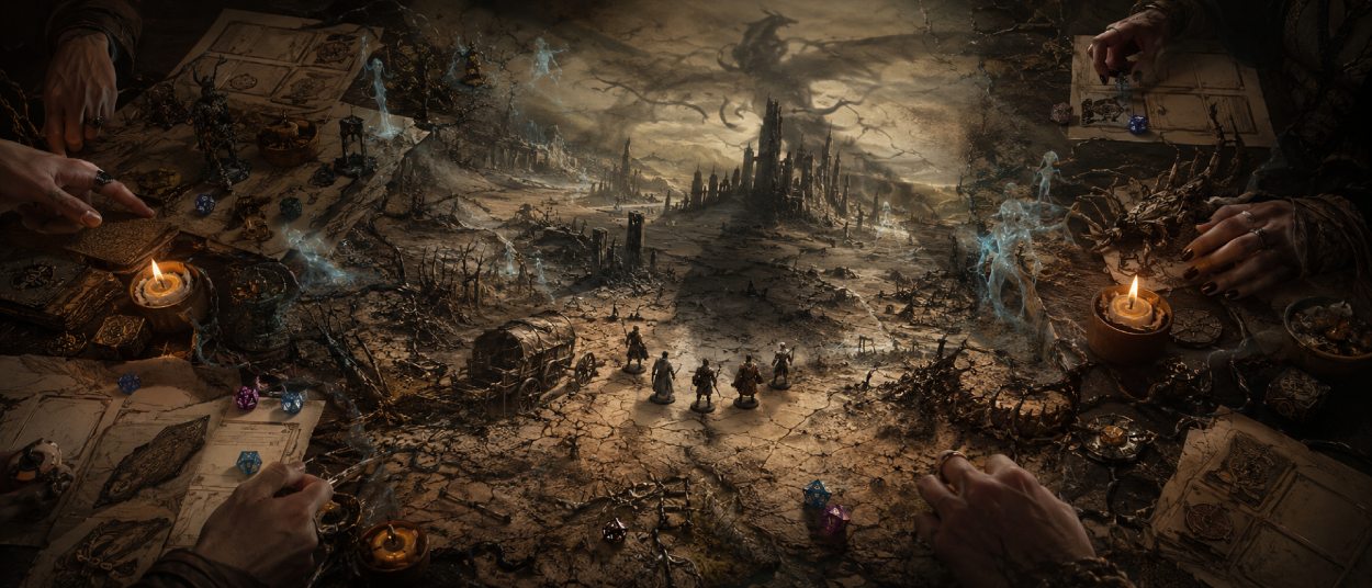 Age of Umbra Sallowlands als dunkle Daggerheart-Miniserie mit Ausgestoßenen, rissiger Ödnis und uraltem Horror.