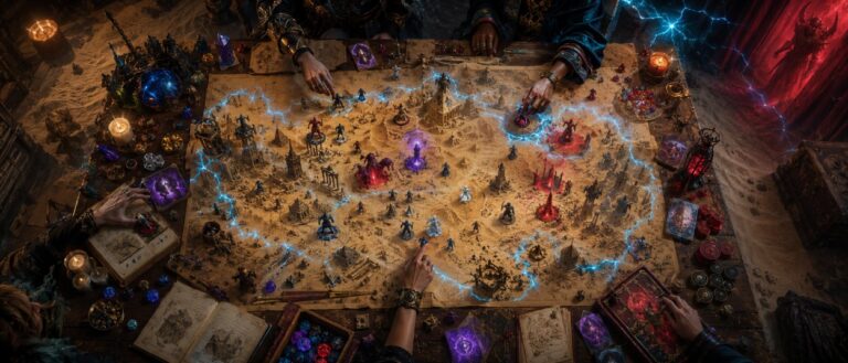 Arcana Unleashed für Dungeons & Dragons mit magischen Fraktionen, Zauberbüchern, Wüste und arkaner Intrige.