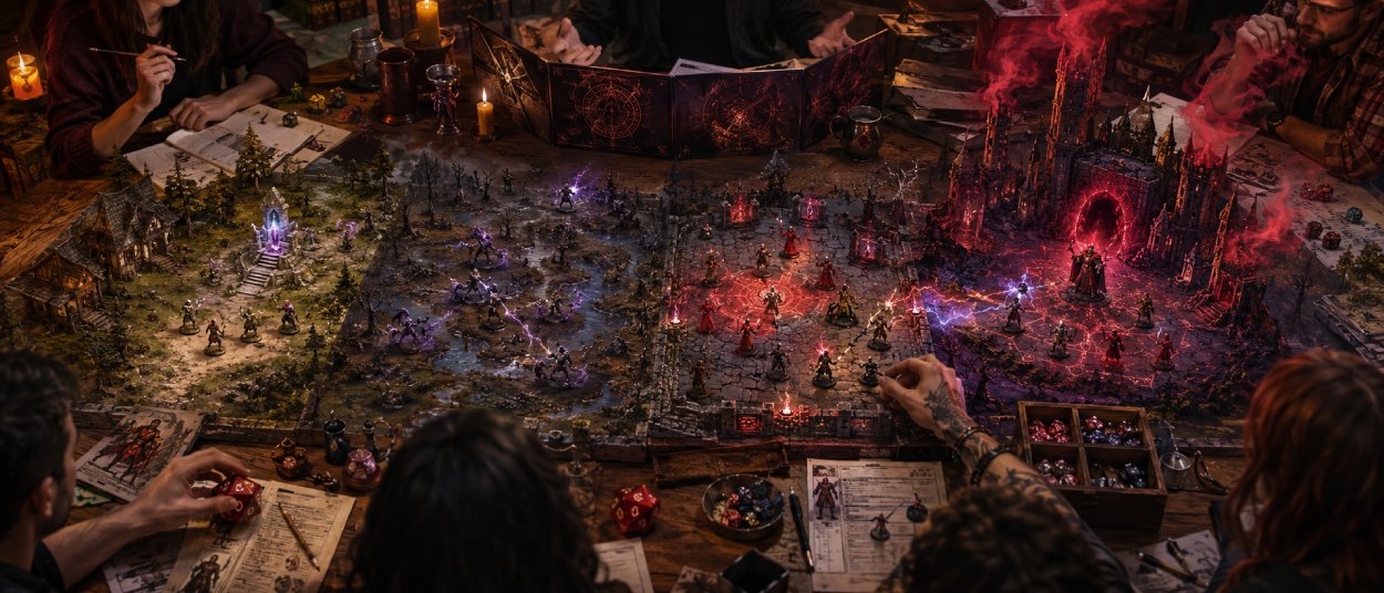 Eine D&D-Gruppe tritt in Red Wizards’ Gambit gegen die Roten Magier von Thay und ihre magischen Rituale an.