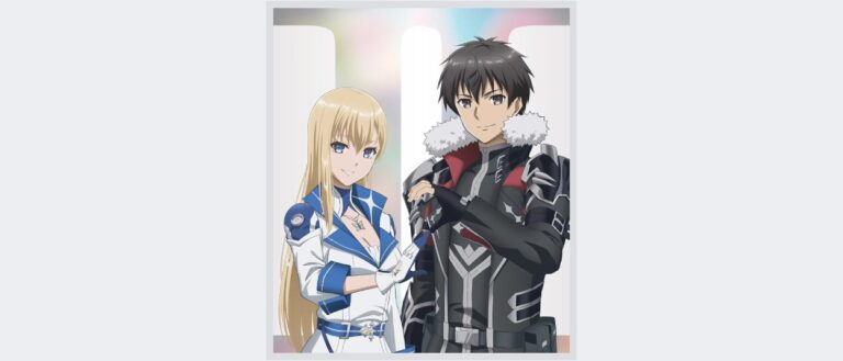 Roxy Heart und Fate Graphite stehen nebeneinander und formen gemeinsam mit ihren Händen die Zahl Zwei im offiziellen Visual zur zweiten Staffel von Berserk of Gluttony.