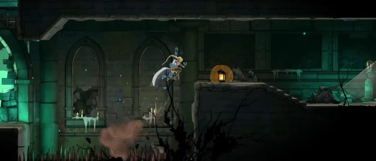 Rose Belmont kämpft in Castlevania: Belmont’s Curse in einer düsteren Fantasyumgebung; das Motiv gehört zu Konamis Programm für die Tokyo Game Show 2026.
