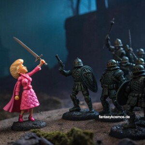 Wenn Barbie sich im falschen Spiel verirrt, aber trotzdem Leadership +10 hat.
Der Feind ist verwirrt. Die Ästhetik? Überwältigend. Der Krieg? Plötzlich fabulous.
