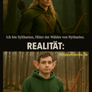 „Ich bin Syltharion, Hüter der Wälder von Nytharien.“
„Mama, ich geh kurz hinter die Schrebergärten.“
Ein Klassiker aus der LARP-Abteilung für gebrochene Heldenfantasien.