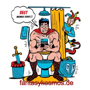 Die Fantasykosmos Memes sind ohne Zweifel die besten. Weiß auch der Ritter auf dem Thron.