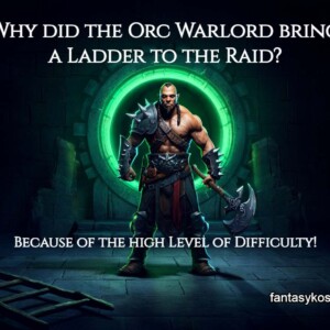 Der Ork Warlord hat seine beste Leiter mit zum Raid gebracht.