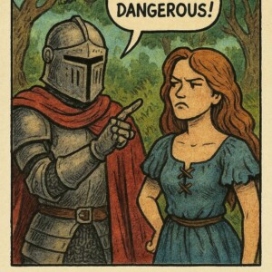 Sie hat Drachen gezähmt, Flüche gebrochen und vor einem magischen Gericht Plädoyers gehalten – aber klar, Sir Schildnase denkt, das hier sei zu gefährlich.